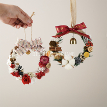DIY garland dried flowers preserved flowers mixed flower material package Christmas homemade team building rattan dried fruit forest door decorations