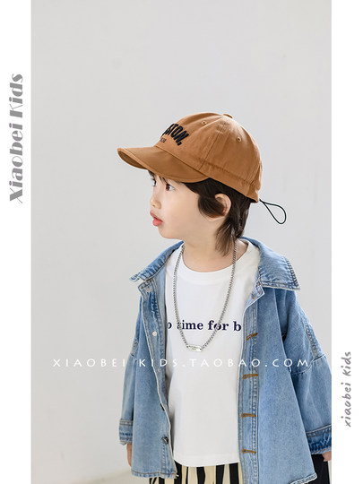 Children's Hats Spring and Summer Korean Style Boys and Girls Soft-Brimmed Peaked Cap Baby Sun Hat Kids Summer Sun Protection Hat