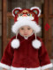 Red Baby Hat for Autumn and Winter, Baby Ear Protection Hat, New Year Tiger Head Hat, Plush Hat for Boys, Warm Hat for Girls, Children's Hat