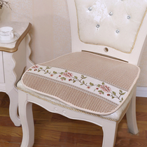 Summer Ice Silk Chair Cushion Home Breathable Cool Mat Office Computer Chair Cushion Vine Seating Ostyle Extravagant Dining Chair Cushion