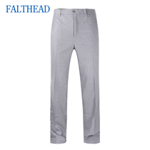 Fairfat casual pants mens 2020 summer young and middle-aged business gentleman fashion mid-waist thin straight trousers tb