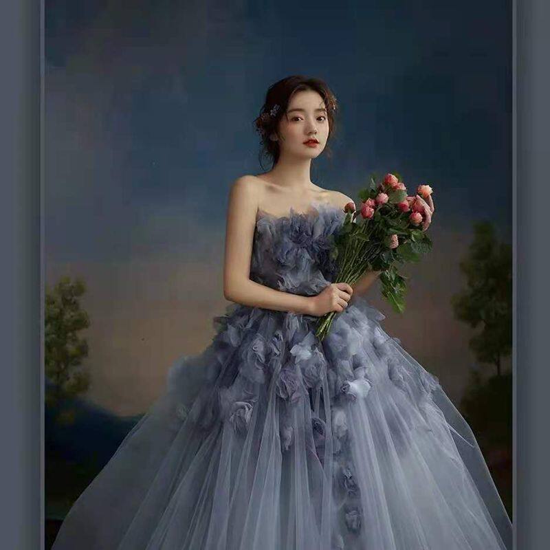 Photo Gallery Oil Painting Scenery Hand-painted Background Pure Handmade Boutique Wedding painting Art background wall Photographic spray Photography cloth