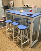 Brief new leaning against wall Bar table Bar Coffee table Desk High Foot Long Strip Table Training Table Long Bar Table table