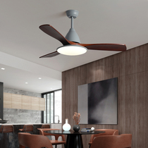 Solid wood fan lamp fan lamp restaurant living room lamp fan integrated new household Nordic frequency conversion chandelier with electric fan