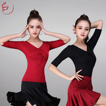 Spring and summer dance practice suits adult Modale shape coat teacher drawing rope tops to repair new performance clothing