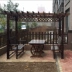 Khung nho chống ăn mòn nhà gỗ gazebo nhà máy gỗ trực tiếp đứng ngoài trời đồ nội thất sân vườn bàn ghế vườn leo - Bàn ghế ngoài trời / sân bàn ghế gỗ ngoài trời Bàn ghế ngoài trời / sân