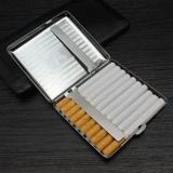 Мужской металлический ультратонкий портсигар из нержавеющей стали, креативная банка для хранения, 20 шт