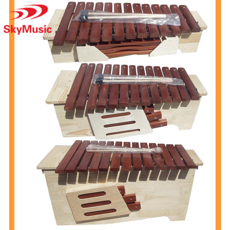 Change in tune 13 speaker type high school bass red wood xylophone Orff professional teaching playing violin-Taobao