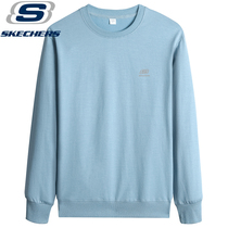 Skage special price Spring and Autumn thin solid color long sleeve sweater men Sports Leisure cotton loose round neck base shirt