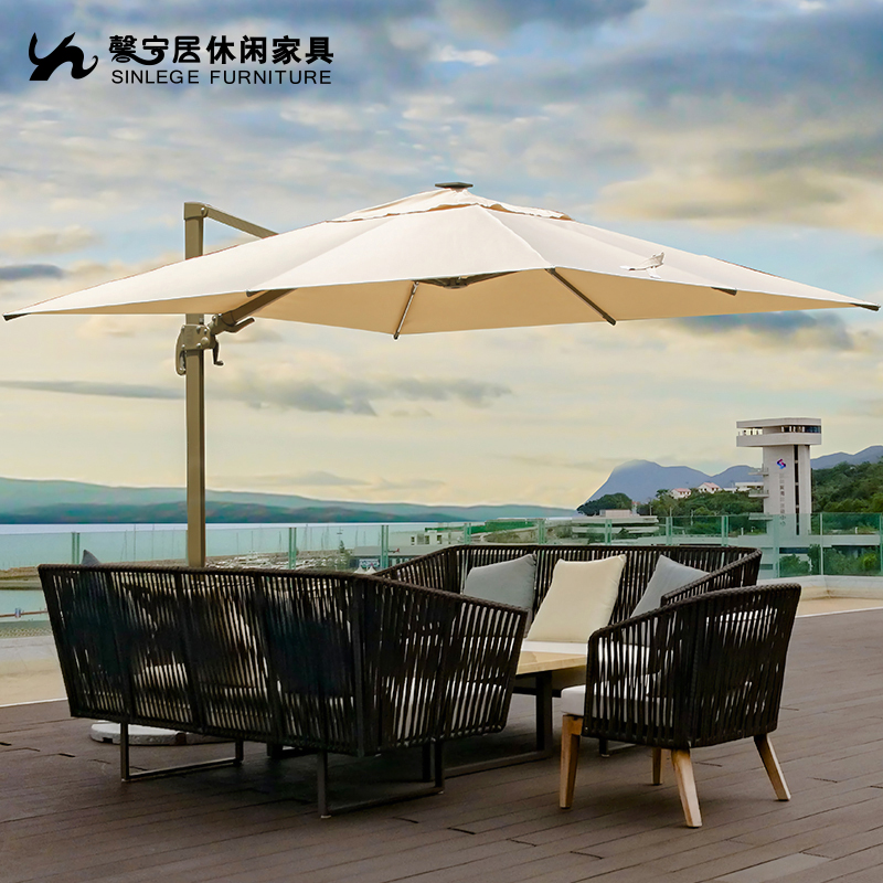 Outdoor parasol 3 meters Roma large dining parasol courtyard outdoor villa balcony garden umbrella