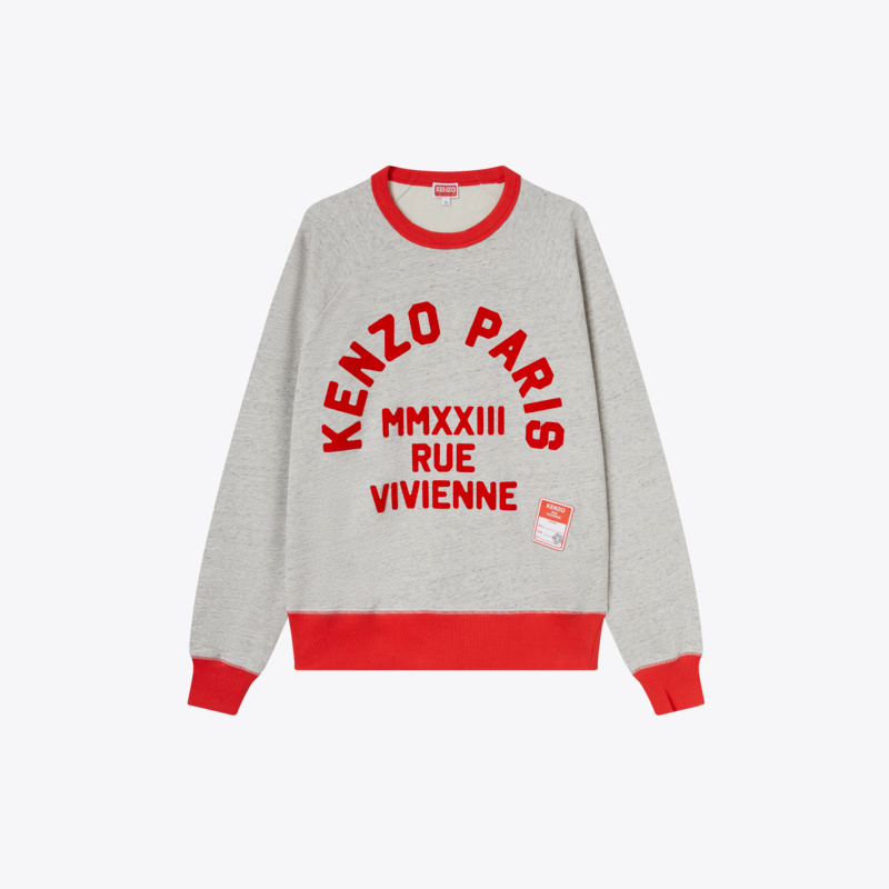 Kenzo Kenzo New Men's Letter Print Crew Neck Loose Cotton Long-Sleeve Sweatshirt