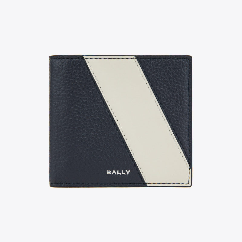 Bally Men's Lychee-Patterned Cowhide Short Wallet in Brown and White Lgobifold8Cc Bally Men's Lychee-Patterned Cowhide Short Wallet in Brown and White Lgobifold8Cc