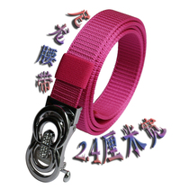 2 4cm wide nylon belt girl with Joker alloy automatic buckle belt student belt knitting