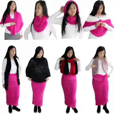 Variable scarf women's shawl women's winter multi-function magic warm knitted bib dual-use ladies autumn and winter Joker