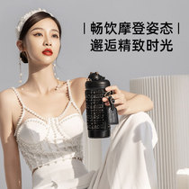 The cup lady high value male student portable cup 316 stainless steel large capacity water cup