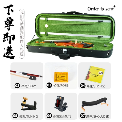 Профессиональная скрипка для начинающих, музыкальные инструменты для детей и взрослых для школьников, «сделай сам»
