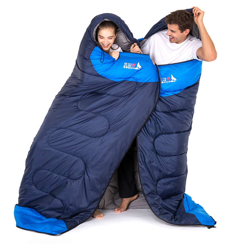 Beishan Wolf Down Cotton Túi ngủ ngoài trời Mùa thu mùa đông Người lớn dày đặc Cắm trại ấm áp Văn phòng Nghỉ trưa túi ngủ du lịch siêu nhẹ