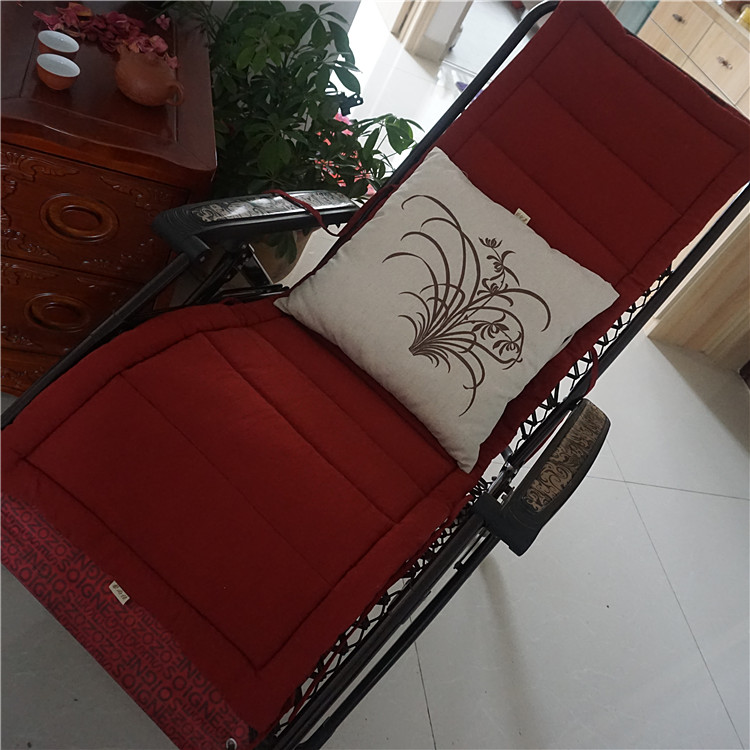 Xin Shangjia bông và vải lanh ngồi có thể ngả pad văn phòng gấp ghế đệm băng ghế dự bị đệm ghế văn phòng
