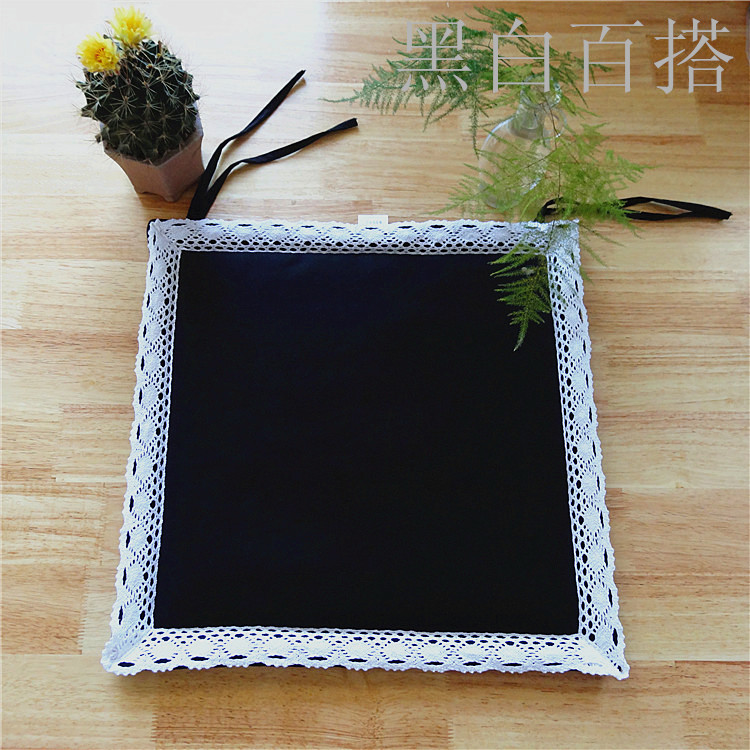 Nhật Bản phong cách đệm bông màu đen đệm văn phòng đệm chống trượt xe ghế đệm ghế ăn ghế đệm máy tính đệm sofa thảm trải ghế sofa