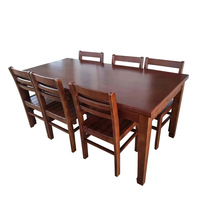 Solid wood desks and chairs for 6 people library reading desks wooden conference tables student tables office desks and chairs supply
