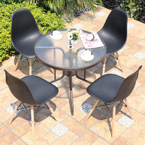 h44nr3111a8 Nordic leisure table and chair outdoor balcony terrace table and chair coffee table outdoor courtyard garden
