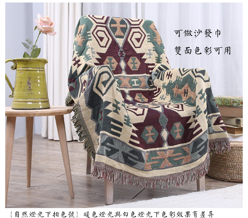 [Rất nhà] Bắc Âu cổ điển Mỹ-phong cách cá tính retro hình học phòng khách thảm Rug Pattern Inn