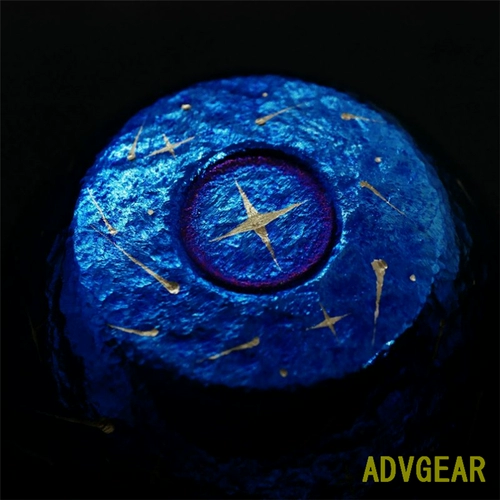 51783 Advgear White Wine Peing Tea Cup Double -Slayer Titanium Cup Cup Carging Carving Japan Импортная Япония