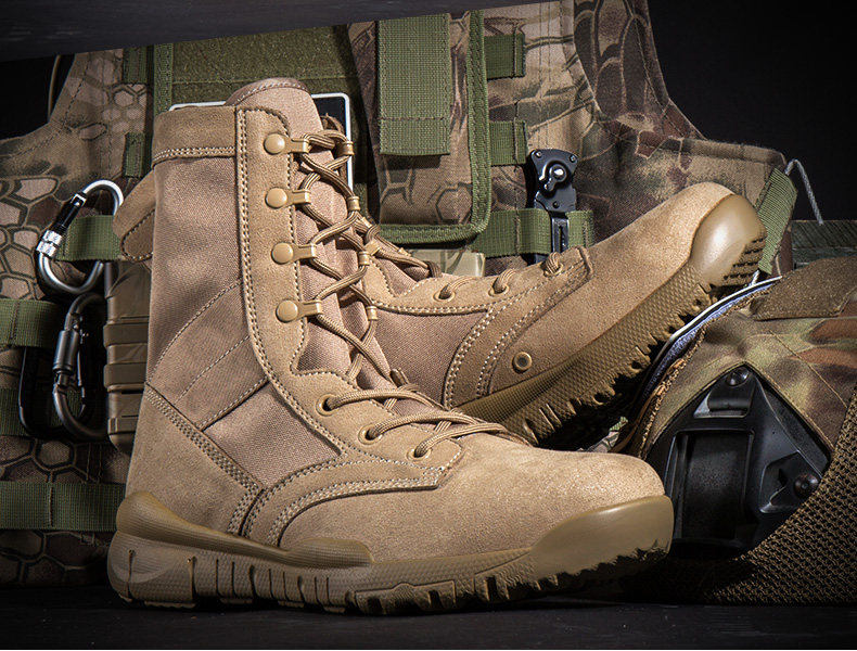 Bottes militaires pour homme - lumière - Ref 1397891 Image 20