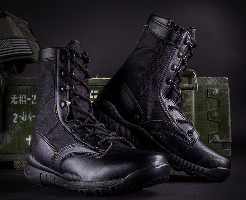 Bottes militaires pour homme - lumière - Ref 1397891 Image 18