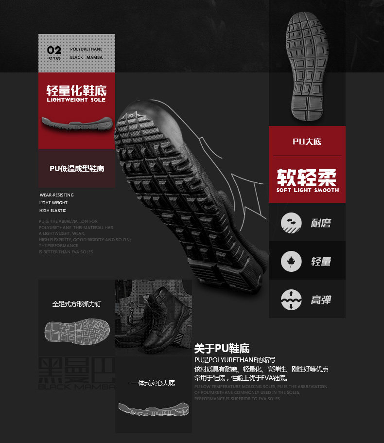 Bottes militaires pour homme - lumière - Ref 1397891 Image 11