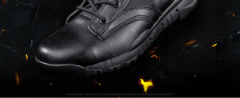 Bottes militaires pour homme - lumière - Ref 1397378 Image 9