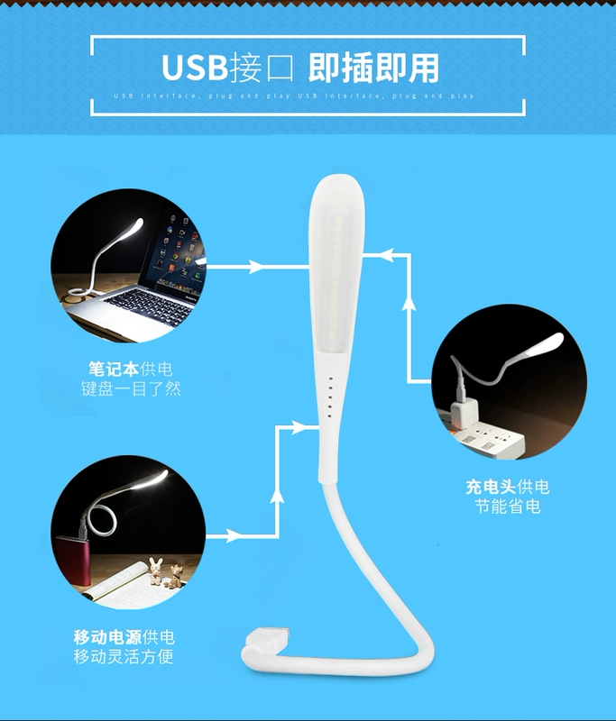 ✅usb sạc Po nhỏ đèn ánh sáng ban đêm bàn phím máy tính xách tay ánh sáng cảm ứng đèn led cầm tay mờ mắt - USB Aaccessories