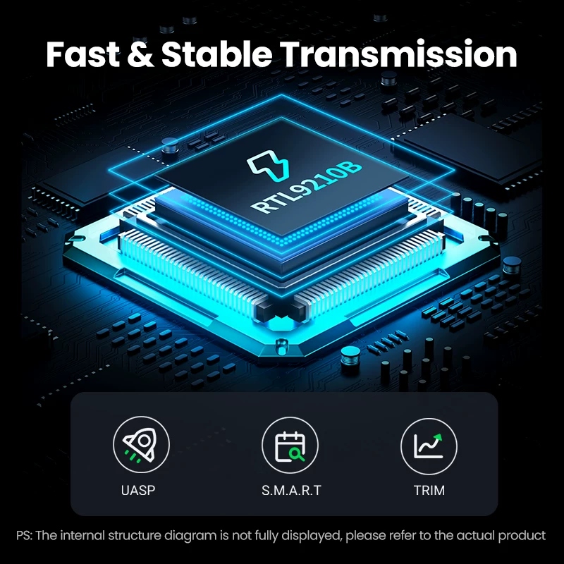Корпус для SSD M.2 NVMe/SATA, адаптер, 10GBP