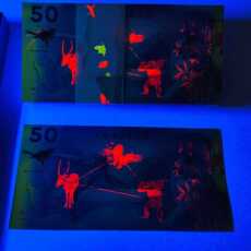 Юбилейная старинная банкнота 100张连号 九寨沟国家公园国宝大熊猫纪念荧光券熊猫收藏工艺礼品