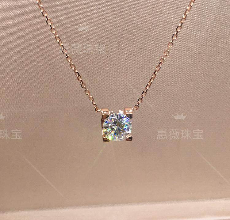 Lab Grown Diamond Bull Head Necklace 1 Carat CVD HPHT Rhinestone Custom 18K Rose Gold Pendant