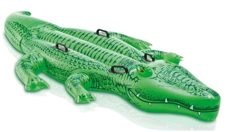 INTEX Акула для двоих, водная надувная игрушка для взрослых, крокодил, дельфин, единорог