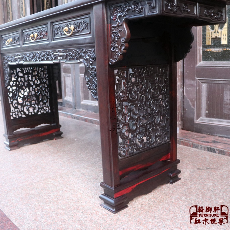 Gỗ hồng mộc Lào 1 m 8 vật liệu cũ bảng đơn được chạm khắc trường hợp dải cho bàn Bảng điều khiển Shentai Bàn gỗ hồng mộc Sian - Bàn / Bàn bàn trà nhật