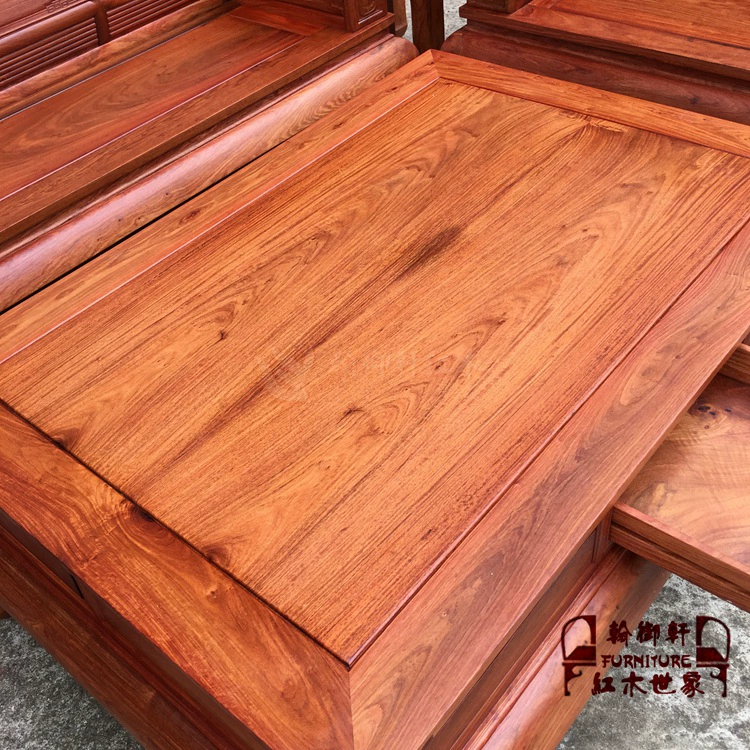 Gỗ hồng mộc Miến Điện quốc gia Thiên Hương 1 + 2 + 3 bộ ghế sofa chạm khắc sáu quả gỗ hồng mộc lớn bằng gỗ gụ - Bộ đồ nội thất ghế sofa đẹp hiện đại giá rẻ