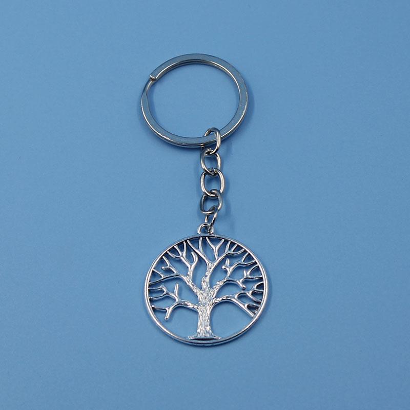 Metal Tree of Life Keychain Pendant Backpack Decoration Personalized Cute Car Pendant Decoration Accessory Gift