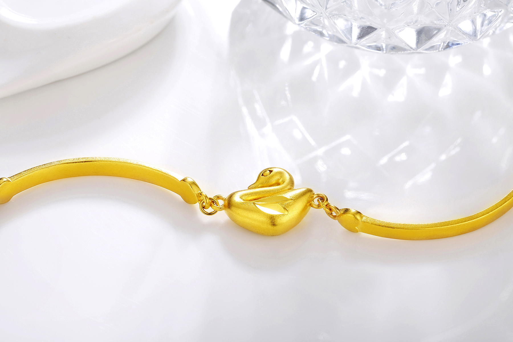 Vòng đeo tay thiên nga vàng nguyên chất 24k vàng 貔貅 vòng tay 999 mẫu vàng đầy đủ nữ để gửi nhẫn bông tai - Vòng đeo tay Cuff vòng tay Cuff