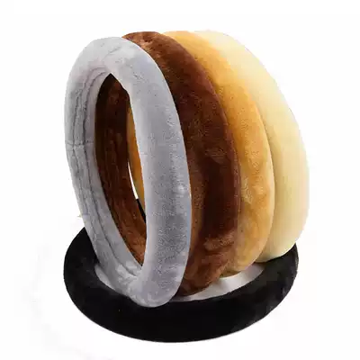Car plush handle winter plush steering wheel cover short hair hand brake cover Gear Gear cover universal warm steering wheel cover