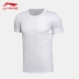 Áo thun nam tay ngắn Li Ning 2019 hè mới chính hãng cổ tròn màu rắn nhanh khô thoáng khí thoáng mát tay dệt kim ngắn tay - Áo phông thể thao áo ba lỗ tập gym nữ Áo phông thể thao