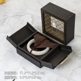 Изумрудный браслет из нефрита, четки из круглых бусин, упаковка, подарочная коробка, коробка для хранения