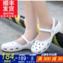 Crocs thẻ Luo Chi giày của phụ nữ Karin Ke Luo Ge giày thể thao bãi biển chống trượt dép lỗ thở giày 202494 dép quai hậu đế cao