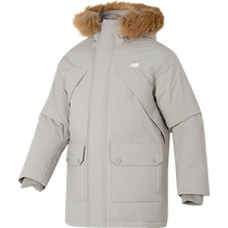 New Balance hooded down jacket mens new warm loose sportswear comfortable work jacket jacket