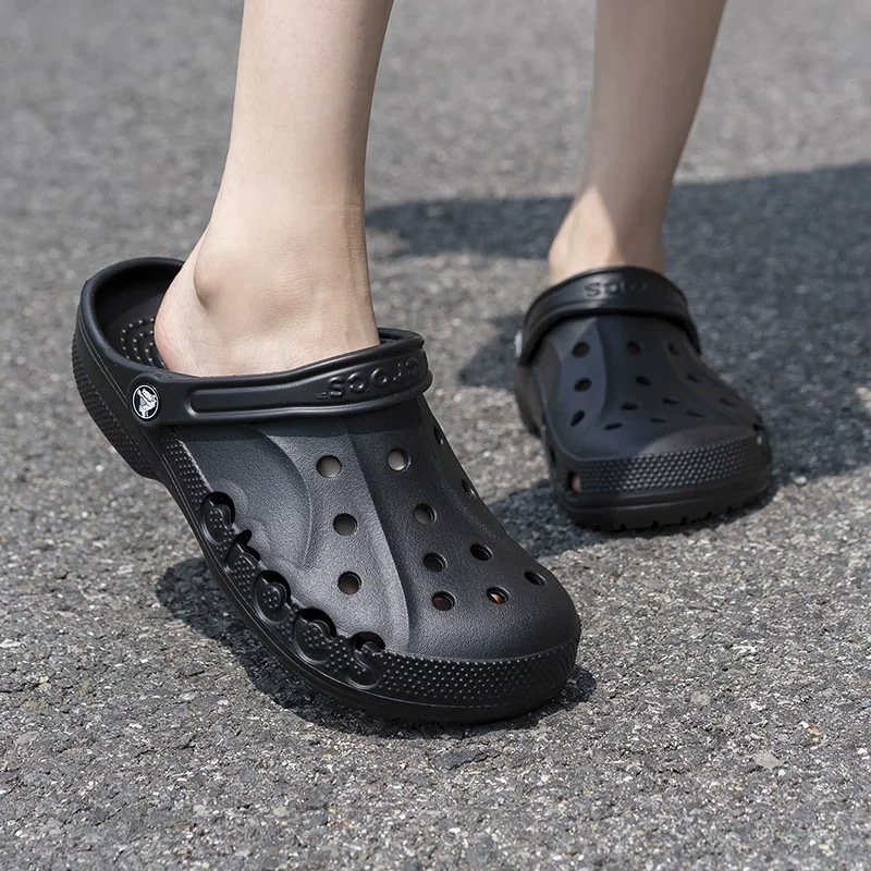 Черные пляжные сабо Crocs, сандалии, тапочки