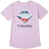 Columbia short-sleeved womens summer new purple half-sleeved outdoor quick-drying sports T-shirt breathable running training clothes