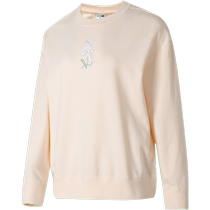 PUMA round neck sweatshirt for women 2024 summer new loose casual sportswear breathable pullover 625808