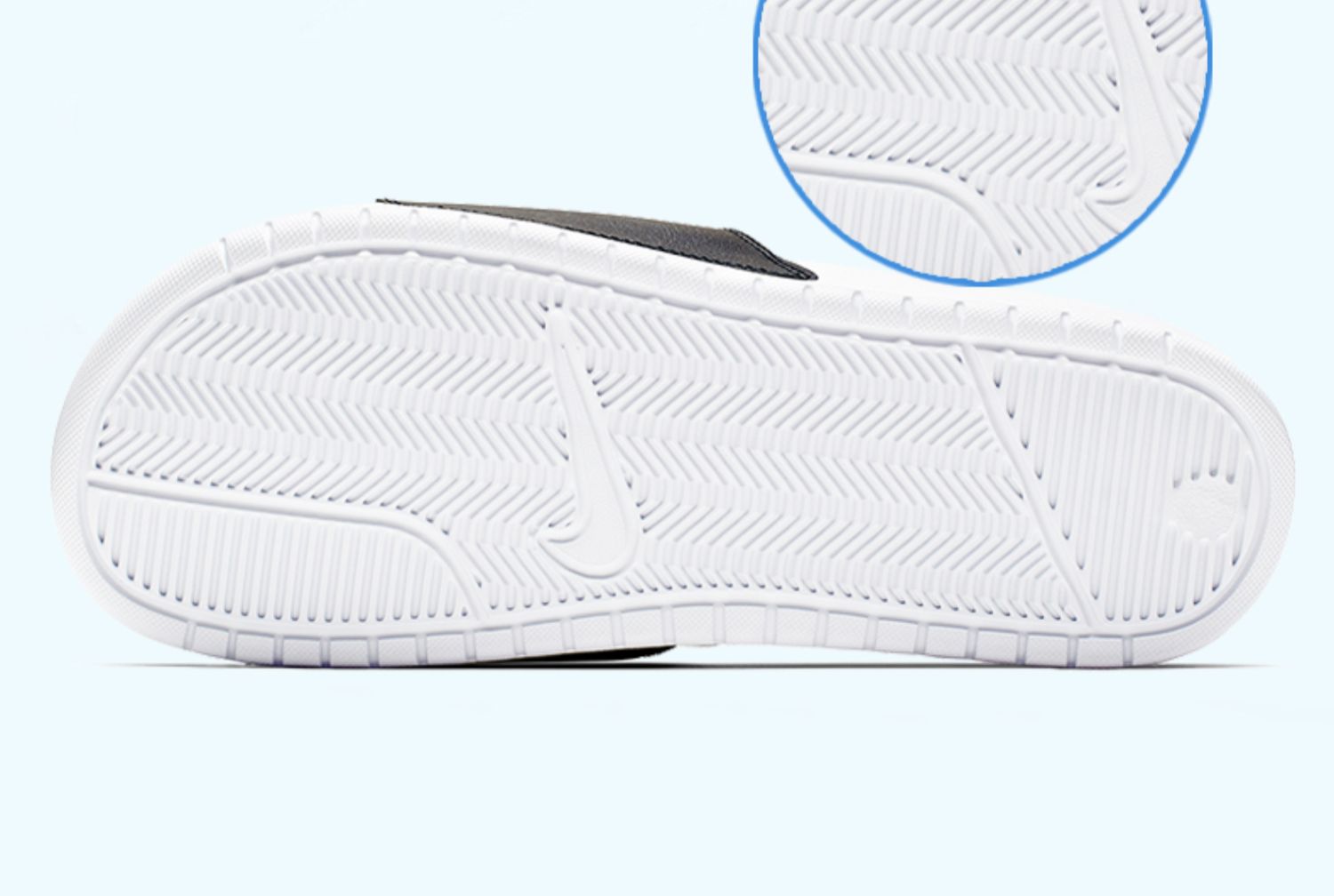 Giày nam NIKE Nike 2019 sandal phong cách mới một từ giày đi biển dép sandal thoáng khí 343880 - Dép thể thao giày dép bitis