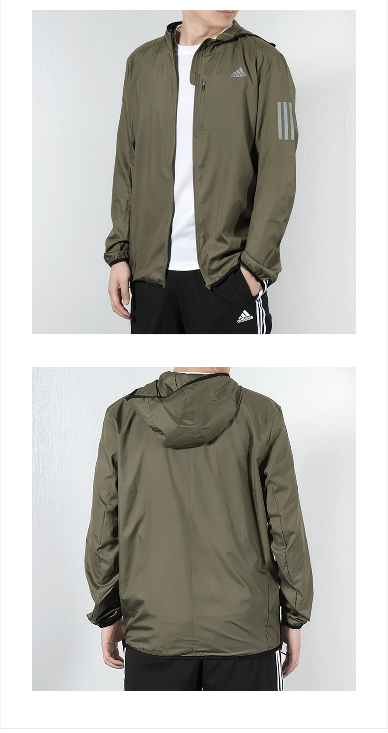 Adidas adidas nam 2019 mùa xuân mới quần áo thể thao trùm đầu áo gió chống gió DX1983 - Áo khoác thể thao / áo khoác áo khoác tập gym nam